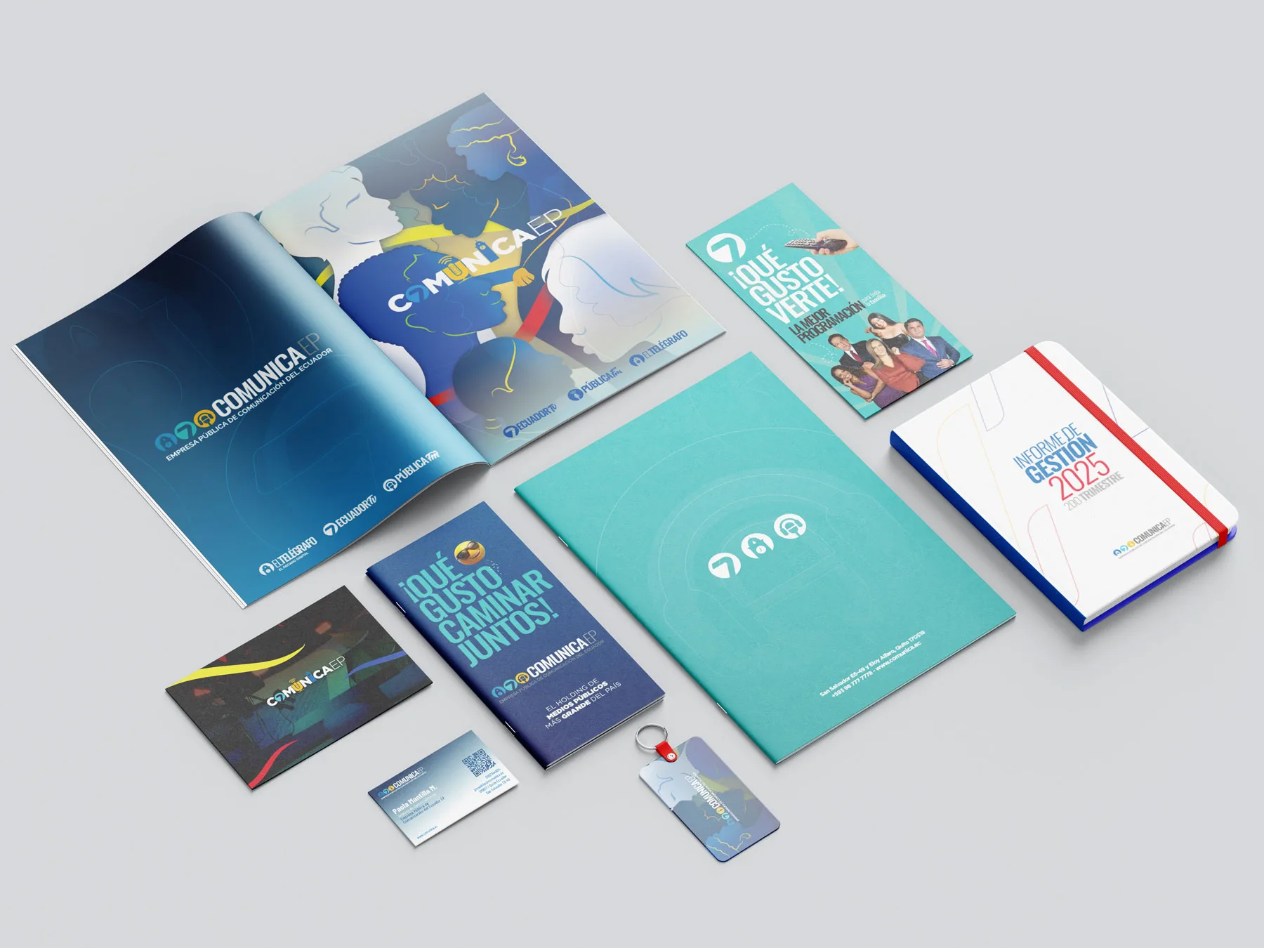 Identidad de marca de Comunica EP, holding de medios públicos del Ecuador