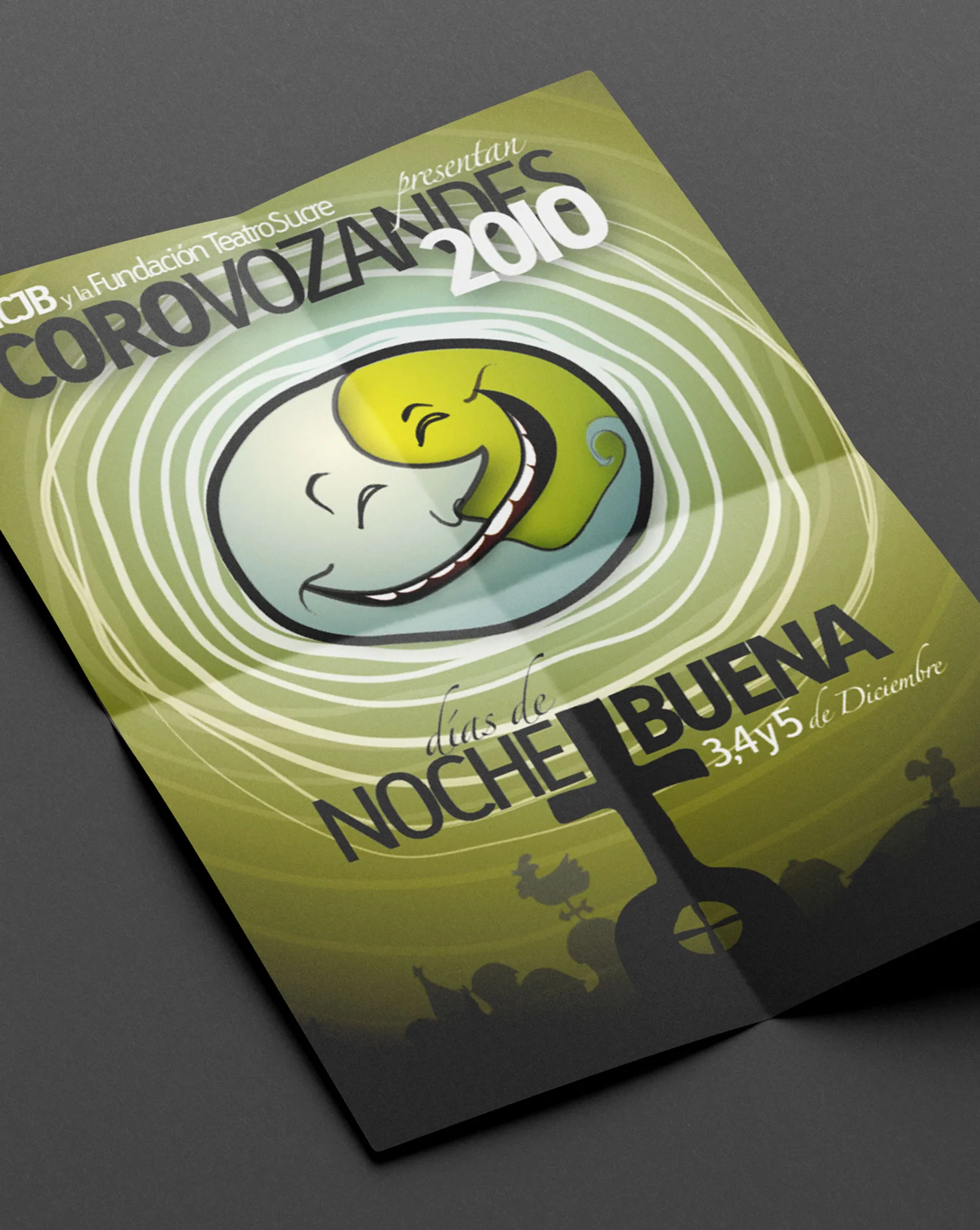 Cartel de CoroVozAndes 2010 para la Fundación Teatro Sucre